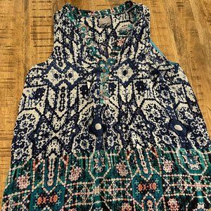 Anthropologie Mosaic Print Sleeveless Top - 12